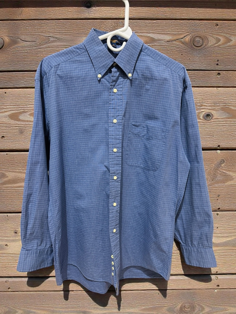 Tommy Hilfiger 100% Cotton Men’s Blue Button-Down Shirt Size 15 32-33